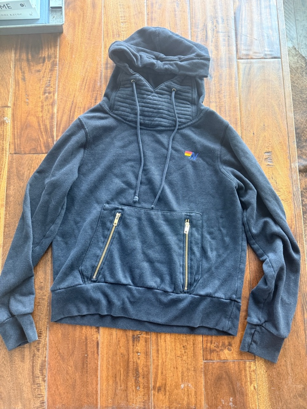 Aviator Nation Ninja Pullover Hoodie- black - Picture 3 of 4